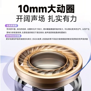 Auriculares deportivos con controlador dinámico de 10 mm, graves profundos, inalámbricos, Bluetooth, diseño de oído abierto para correr - Product Image 1