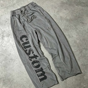 Custom Printed Logo <b>Sweatpants</b> Men Elastic Waist Cotton Casual Pants Midweight Breathable Oem Custom - Product Image 5