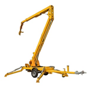 Plataforma elevadora para hombre montada en remolque hidráulico, nuevo recolector de cerezas para elevador de pluma para uso doméstico y restaurante, altura mínima de elevación de 3m - Product Image 1