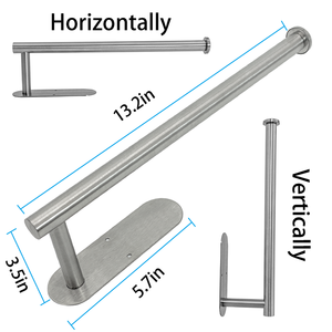 कारखाने गर्म बिक्री काले दीवार माउंट टेबल रसोई ऊतक कागज तौलिया धारक पर कैबिनेट पेपर तौलिया धारक - Product Image 2