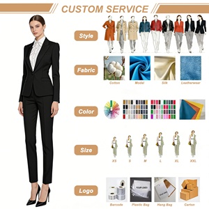 Produttore di Abbigliamento OEM <span class=keywords><strong>Blazer</strong></span> da <span class=keywords><strong>Donna</strong></span> Colorati Eleganti da Ufficio Completi Formali Personalizzati con Logo - Product Image 6