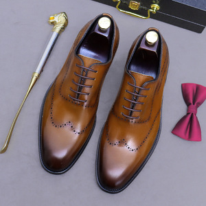 Chaussures de bureau pour hommes en cuir classique de luxe haut de gamme, fabrication artisanale Goodyear Welted, vente en gros - Product Image 2
