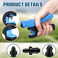 Outil de perforation de tuyaux d'irrigation et kit de bouchons G-IRRIGATION, perforateur réutilisable pour la réparation et l'installation de tuyaux d'irrigation goutte à goutte