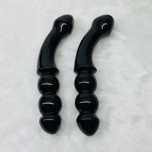 Siyah Obsidyen Kristal Dildo Değnek Masaj Aleti Anal Boncuk Yoni Değnek Siyah Obsidyen Enerji Şifa Değneği Kadınlar için Meditasyon ve Rahatlama - Product Image 6