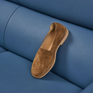 Nouvelles Chaussures Décontractées Homme en Daim Véritable Italien, Mocassins en Velours de Marque, Qualité Supérieure, Style Bateau Durable - Product Image 6