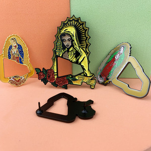 Broches décoratives mexicaines en métal peint, épingles de chapeau, broches émaillées de dessins animés, en alliage de zinc, avec fermoir papillon, usage général - Product Image 3