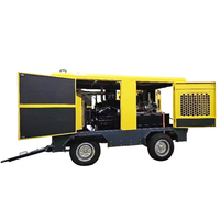 Compresseur d'air portable à vis diesel 800 CFM 20 bars, refroidi par air, lubrifié, avec moteur et roulement pour l'exploitation minière, les carrières et le forage