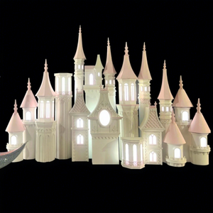 <strong>Wedding</strong> Dackdrop Stage Decor Castle With Light Banquet Hall <strong>Wedding</strong> Castle for <strong>Wedding</strong> <strong>Decorations</strong> - Product Image 1