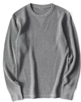 T-shirts d'hiver personnalisés pour hommes, col rond, manches longues, coupe classique, décontracté chic, couleur unie, écologique, respirant, séchage rapide, anti-plis