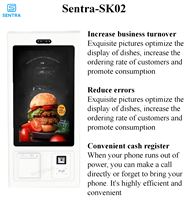 Kiosco de Autoservicio para Comida Sentra SK02 de 32 Pulgadas con Lector de Códigos de Barras SDK, Resolución 1920x1080, 64GB de Almacenamiento (Chino)