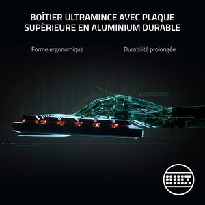 <span class=keywords><strong>Clavier</strong></span> de jeu sans fil <span class=keywords><strong>Razer</strong></span> DeathStalker V2 Pro TKL avec interrupteurs optiques à profil bas 100% originaux - Product Image 3
