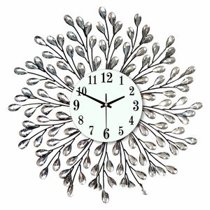 Contemporary Sunburst Iron Wall <b>Clock</b> <b>Battery</b> Powered Silent Design For Home Hotel Decor - Product Image 3