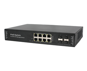 Switch PoE géré avec 8 ports RJ45 10/100/1000/2500M et 4 ports SFP+ Fibre Uplink 1/10G - Product Image 2