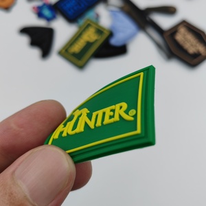 Cá Nhân 3D Mềm Cao Su PVC Silicone Nhãn Vá Tên Thương Hiệu Tag Cho Quần Áo Túi Giày Túi Xách - Product Image 1