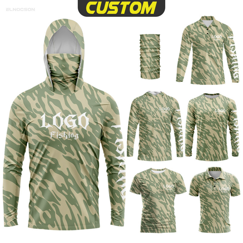 Custom Sublimation Printing Camo Lightweight Fishing