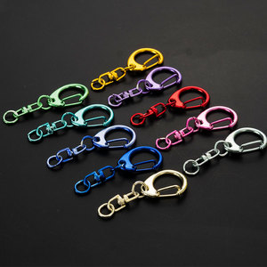 Pd684 Bán Buôn Bạc D Snap Hook Chia Kim Loại Keychain DIY Thủ Công Mỹ Nghệ Vòng Chìa Khóa Phần Cứng Với Mở Nhảy Vòng Và Kết Nối - Product Image 6