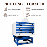 Machine de calibrage du riz haute précision, tamis rotatif, classificateur horizontal pour le calibrage du riz blanc, pour ligne de traitement du riz, usage industriel