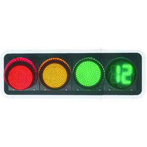 Feux de signalisation <span class=keywords><strong>LED</strong></span> en plastique de bonne qualité de taille 200mm 300mm pour piétons avec 2 chiffres et 3 lumières de couleur - Product Image 2