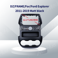 Meihua Vente en gros - Cadre de tableau de bord Android pour voiture de 12,3 pouces avec écran tactile et GPS intégré pour Ford Explorer 2011-2019