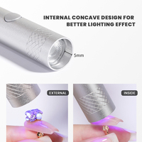 Pro Cure Sans Fil Lumière Uv Rechargeable Sans Fil Gel Sèche Soleil Uv Led Lampe À Ongles Pour Salon Manucure