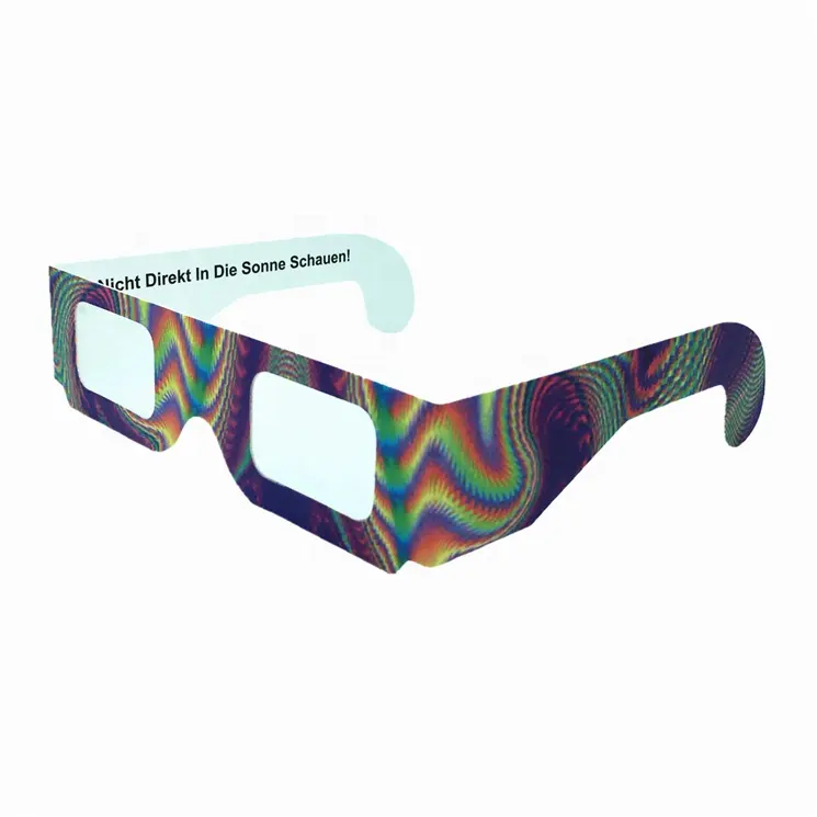 Custom Paper 3d Fireworks Diffraction Glasses