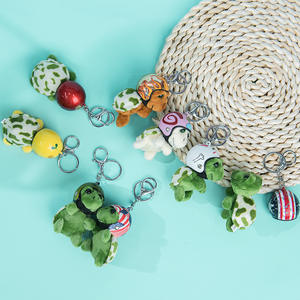 Llavero <span class=keywords><strong>de</strong></span> peluche <span class=keywords><strong>de</strong></span> tortuga con casco, popular en Internet, estilo TikTok, <span class=keywords><strong>de</strong></span> China, bonito colgante con cadena y hebilla, regalo publicitario, joyería - Product Image 3
