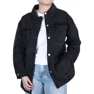 Yeni varış özel rahat kadın Jean ceket Denim kadin ceketler Denim özel Denim ceket