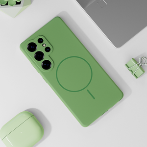 เคสซิลิโคนวงกลมบาง S046 สำหรับ Android, iPhone, Samsung, Motorola, Xiaomi, OPPO, VIVO ฝาหลังแม่เหล็ก - Product Image 5