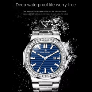 VVS Men'<strong>s</strong> Large Dial Stainless Steel Quartz <strong>Watch</strong> Moissanite 3BAR Waterproof Simple Business Fashion Luxury 2026 - Product Image 5