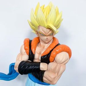 Figurine d'action Dragon Ball Z Gogeta 30 cm, 2 têtes, <span class=keywords><strong>cheveux</strong></span> bleus et jaunes, figurine debout, collection, décoration, cadeau - Product Image 3