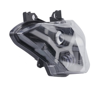 Yongjin ไฟหน้า LED สีดำมอเตอร์ไซค์ที่สว่างมากพร้อมลำแสงสูง/ต่ำสำหรับ Kawasaki Z650/<span class=keywords><strong>versys</strong></span> <span class=keywords><strong>X</strong></span> <span class=keywords><strong>300</strong></span> - Product Image 3