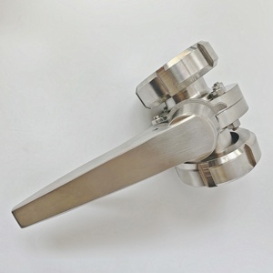 Vanne papillon sanitaire à chargement rapide en acier inoxydable à raccord Tri-Clamp forgé pour l'eau - Catégorie de produit premium - Product Image 6