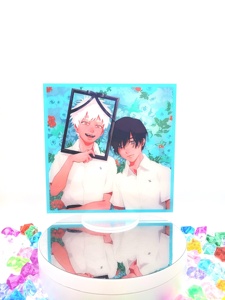 อะคริลิคตัวละคร OEM ODM ซัมเมอร์ ฮิคารุ ไดด์ บล โยชิกิ ฮิคารุ อะคริลิคสแตนดี้สองด้าน 15 ซม. อนิเมะ มังงะ ยาโออิ บอย - Product Image 1