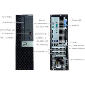 คอมพิวเตอร์ตั้งโต๊ะ Dell Optiplex 7060 SFF Intel Core I7 แรม 32GB  SSD NVMe 512GB  Windows 11 Pro สำหรับใช้งานส่วนตัว - Product Image 4
