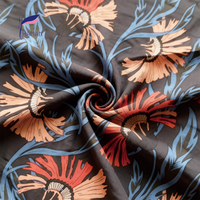 Vintage 100% rayonne femmes Floral feuille imprimé robes d'été Saris châles tuniques plaine tissé Technique tapisserie d'ameublement pour garçons