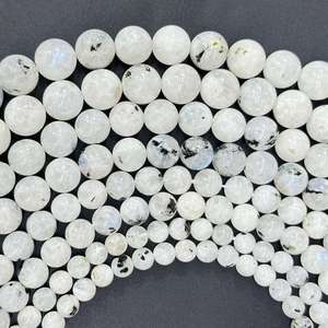 מחיר המפעל במלאי אבן חן ירח כחול טבעי אבן חן 6-12 מ "מ לבן רופפים לריפוי תכשיטים להכנת תכשיטים - Product Image 6