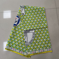 Tela estampada de poliéster ankara, personalizada, para uniformes escolares