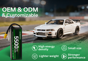 Batteria agli Ioni di Litio ad Alta Densità Energetica 275Wh/<span class=keywords><strong>kg</strong></span>, 5500mAh, Lunga Durata, Stato Solido, 3S 11.85V, 4S 15.8V, 6S 23.7V, 8S - Product Image 3