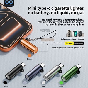 Mini Accendino <span class=keywords><strong>USB</strong></span> Antivento Portachiavi Senza Batteria dal Design Moderno e Minimalista per Telefono e Aereo - Product Image 4