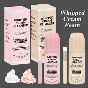 Sữa rửa mi dạng kem đánh bông nhãn hiệu riêng 100ml màu trắng/hồng, tùy chỉnh, bán buôn - Product Image 3