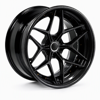 Jantes de voiture de course en alliage forgé en fibre de carbone 2/3 pièces 18 19 DeVille Mustang ET45 17x7J 18x7.5J 5x114.3