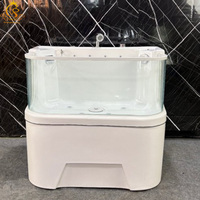 Baignoire pour animaux de compagnie EURPET avec massage par le jet d'eau pour salon de toilettage moderne pour animaux