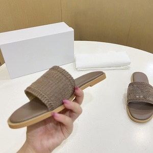 Sandalias de Playa Tejidas Étnicas para Mujer, Verano 2026, Planas, con Suela Suave de EVA, Antideslizantes, Cómodas, para Exteriores - Product Image 2