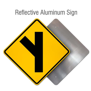 لافتة تحذير منحنية مزدوجة متوافقة مع معايير MUTCD - لافتة أمان للطرق من الألومنيوم العاكس باللون الأصفر الفلوري للطرق السريعة الأمريكية - Product Image 6