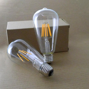 Lampadina LED a Filamento Retrò Dimmerabile CE RoHS ST64 4W Edison <span class=keywords><strong>E27</strong></span> <span class=keywords><strong>220V</strong></span> - Product Image 6