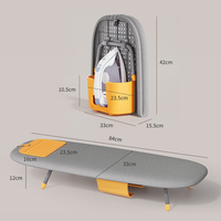 Planche à repasser pliable avec support mural et repose-fer, station de repassage compacte et mini pour la maison