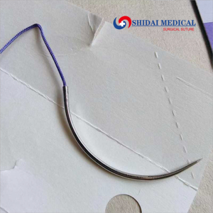 Suturas Médicas Desechables PGA, Suturas Quirúrgicas Absorbibles Sintéticas de Ácido Poliglicólico Trenzadas con Aguja - Product Image 3