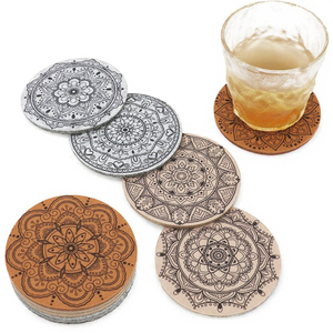 Modern Eco-Friendly Jute Handmade Braided Round Floral <b>Table</b> <b>Mat</b> 300mm Diameter 5mm Thick for Hotel Home & Restaurant Use Logo - Product Image 3