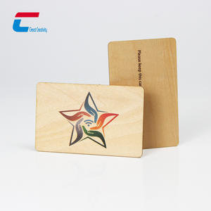 Tarjetas de Visita NFC Programables de Madera, Tarjetas RFID de Madera Personalizadas con Chip RFID Grabado con Láser, Tarjeta de Control de Acceso NFC de Madera - Product Image 4
