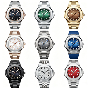 <span class=keywords><strong>Montre</strong></span> de plongée sportive de luxe de haute qualité en acier inoxydable pour homme, mouvement à quartz, résistante à l'eau, cadran lumineux, verre minéral 42 mm - Product Image 3